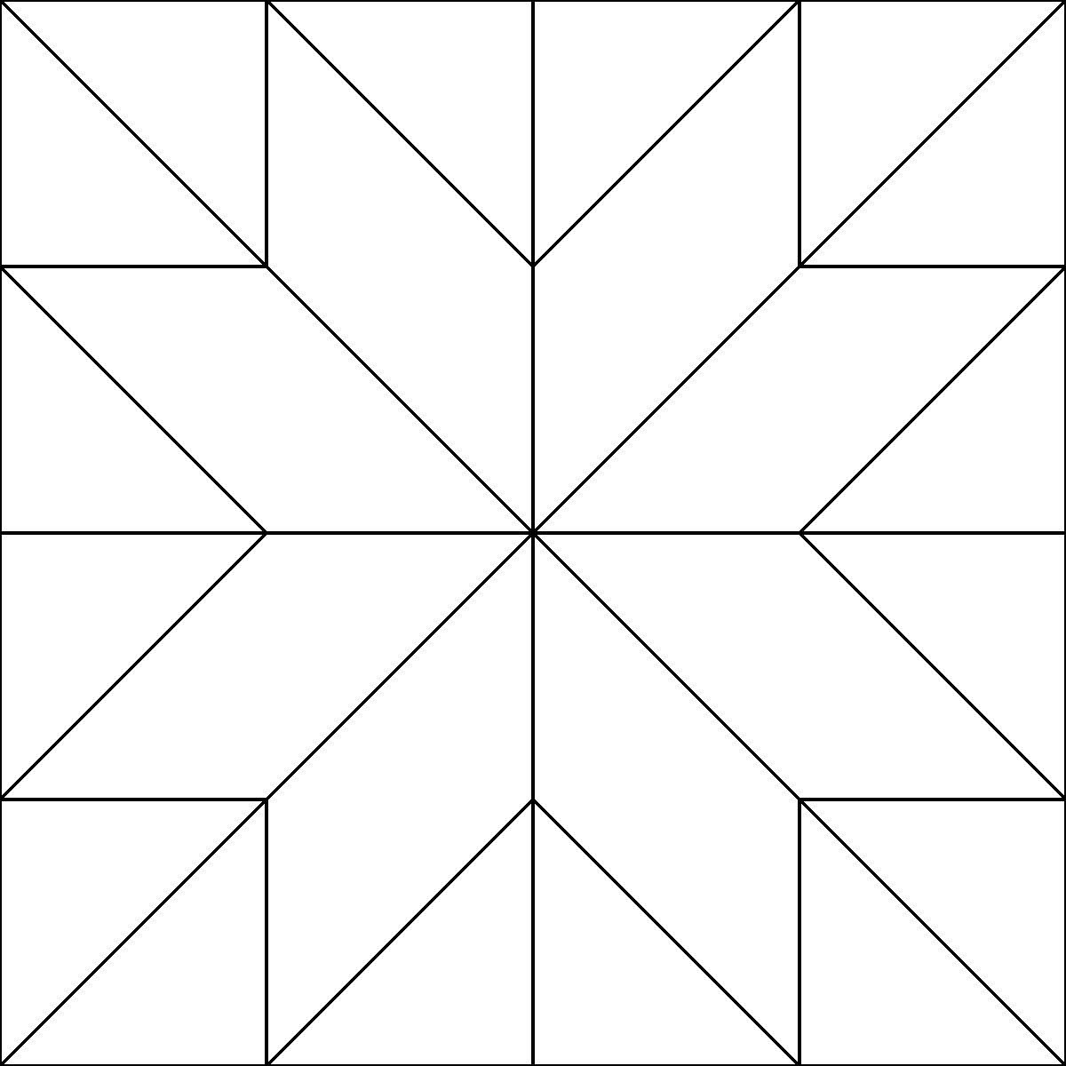 Pattern 84, Eight-Point Star barn quilt pattern thumbnail